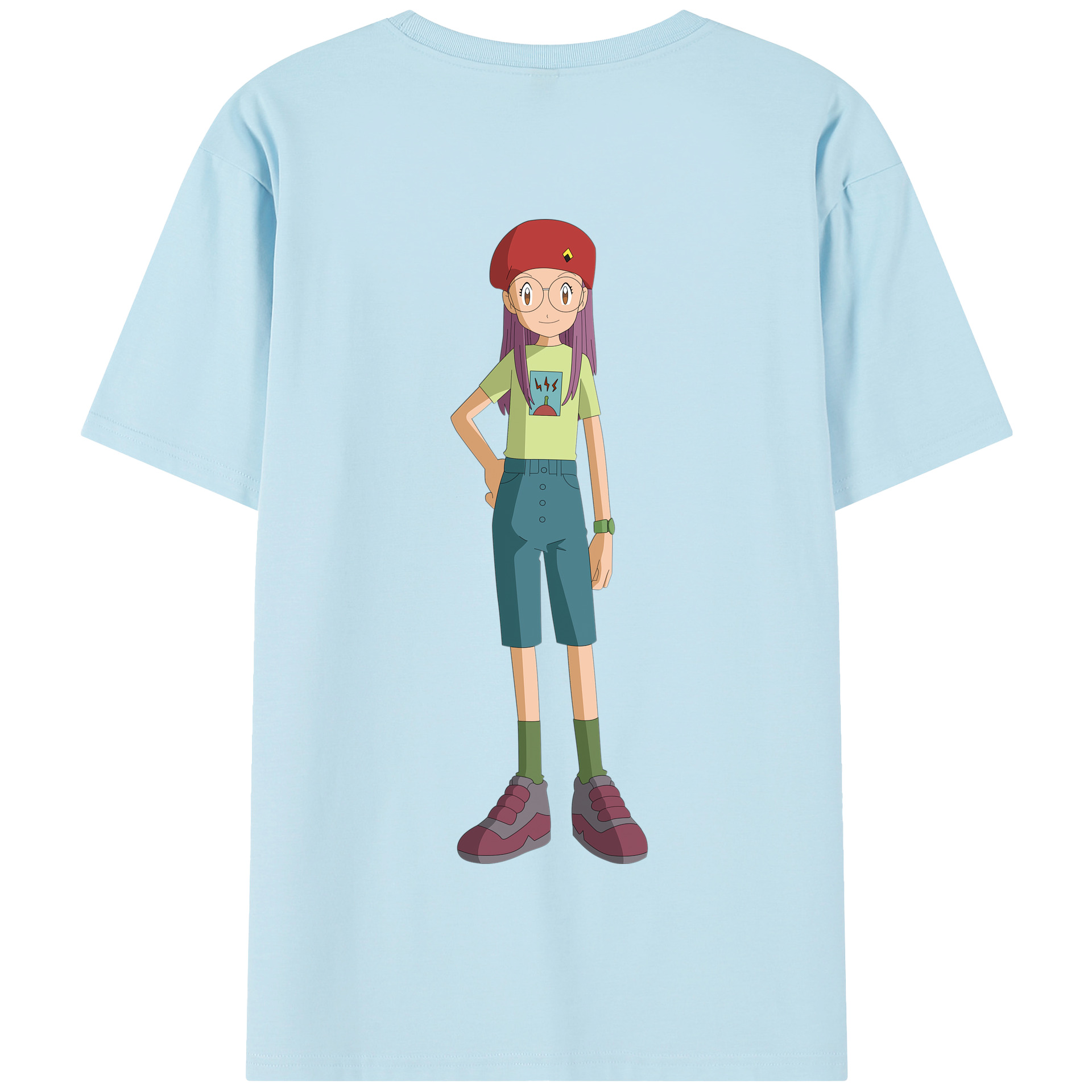 （画像用） Digimon デジタルモンスター/デジモン 綿100％半袖Tシャツ（背面プリント）